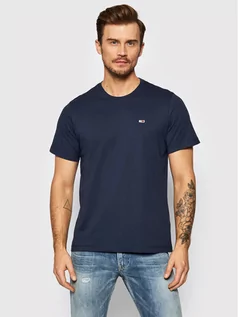 Koszulki męskie - Tommy Jeans T-Shirt Classic DM0DM09598 Granatowy Regular Fit - grafika 1
