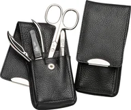 Zestawy do manicure i pedicure - ERBE Etui-kieszonka, 4 elementy czarny - miniaturka - grafika 1