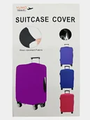 Akcesoria podróżnicze - Pokrowiec na walizkę M fioletowy fioletowy - miniaturka - grafika 1