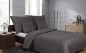 Pościel - Pościel 160x200 Grafitowa Jednobarwna - miniaturka - grafika 1