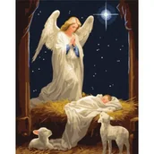 Malowanie po numerach - Malowanie po numerach - Pod opieką anioła 40x50cm - miniaturka - grafika 1