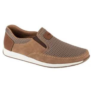 Buty Rieker Moccasins 11954-64 brązowe - Mokasyny męskie - miniaturka - grafika 1