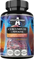 Suplementy naturalne - APOLLO'S HEGEMONY CURCUMIN 95 + PIPERINE KURKIMINA PIPERYNA 120 KAPSUŁEK - miniaturka - grafika 1