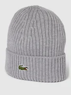 Czapki męskie - Czapka beanie z wyhaftowanym logo - miniaturka - grafika 1