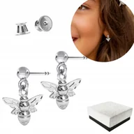 Biżuteria dla dzieci - Kolczyki dla Dziewczynki Pszczółki Pszczoły Kolczyki Srebro 925 PREZENT - miniaturka - grafika 1