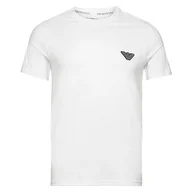 Koszulki męskie - Emporio Armani Męski T-shirt męski Crew Neck Rubber Pixel Logo T-Shirt, biały, XL - miniaturka - grafika 1