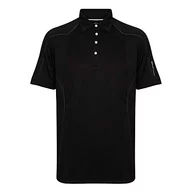 Bluzy męskie - Island Green Island Green Golf IGTS1648 męska koszulka CoolPass oddychająca odprowadzająca koszulka polo sportowa top, czarna, średnia IGTS1648_BLK_M - miniaturka - grafika 1