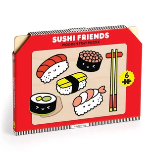 Mudpuppy Pierwsze puzzle drewniane 3D Sushi 6 elementów 1+ - Puzzle - miniaturka - grafika 1