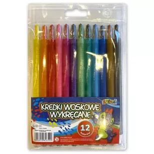 Penmate Kolori Kredki woskowe wykręcane Dino 30 mm, 12 kolorów - Przybory szkolne - miniaturka - grafika 2