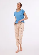 Piżamy damskie - PIŻAMA CORNETTE PD-847/402 MISSY (kolor niebieski, rozmiar M) - miniaturka - grafika 1