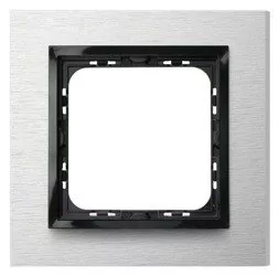 Ospel Impresja szczotkowane aluminium ramka R-1YAC/62/25 R-1YAC/62/25 - Klawisze i ramki - miniaturka - grafika 1