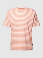 Koszulki męskie - T-shirt w paski - miniaturka - grafika 1