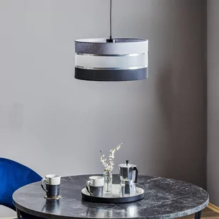 Lampa wisząca Helen szaro-czarno-srebrna, Ø 40cm - Lampy sufitowe - miniaturka - grafika 2