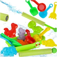 Zabawki do piasku - ZESTAW DLA DZIECI STATEK ŁÓDKA Z AKCESORIAMI FOREMI - miniaturka - grafika 1