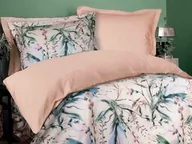 Pościel - Darymex Pościel satynowa 220x200 Coleus w pudełku kwiaty liście różowa dwustronna Luxury Premium - miniaturka - grafika 1
