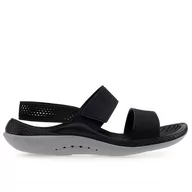 Klapki i japonki damskie - Klapki Crocs Literide 360 Sandal 206711-02G - czarne - miniaturka - grafika 1