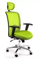 Fotele i krzesła biurowe - UniqueMeble Fotel biurowy, ergonomiczny, Expander, zielony - miniaturka - grafika 1