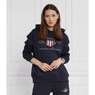 Bluzy damskie - Gant Bluza | Regular Fit - miniaturka - grafika 1