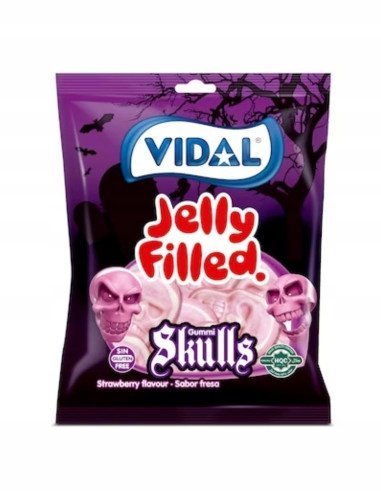 Vidal Skulls Żelki Czaszki Czaszka 90g halloween