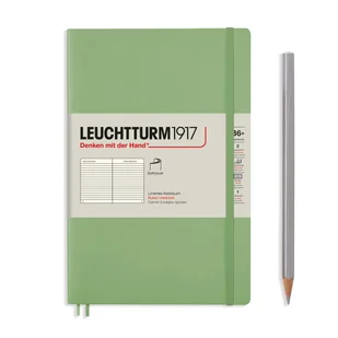 Notatnik Leuchtturm1917 Paperback B6+, Linie, Sage - Notesy i bloczki - miniaturka - grafika 1