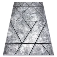 Dywany - Dywan nowoczesny COZY 8872 Wall, geometryczny, trójkąty - Strukturalny, dwa poziomy runa szary / niebieski 240x330 cm - miniaturka - grafika 1