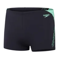 Kąpielówki męskie - Męskie Bokserki kąpielowe SPEEDO HYPERBOOM SPL ASHT AM 8-00302016654 – Granatowy - miniaturka - grafika 1