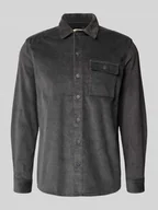 Koszule męskie - Koszula casualowa o kroju regular fit z kieszenią na piersi - miniaturka - grafika 1
