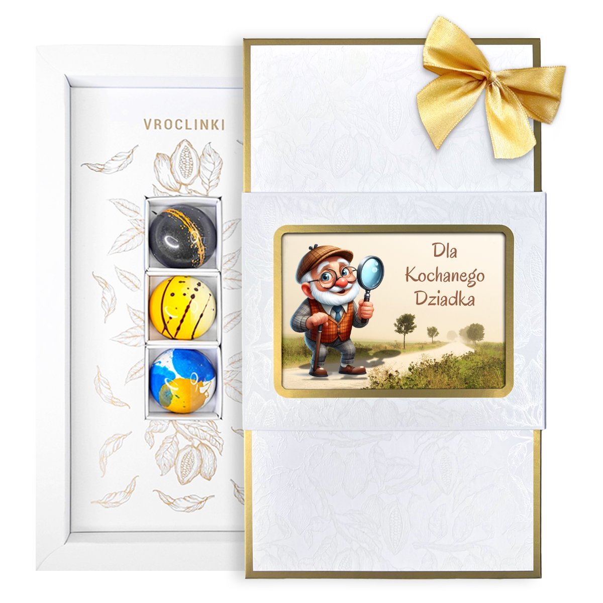 Bombonierka - Dzień Babci i Dziadka – Zestaw 3 Pralin