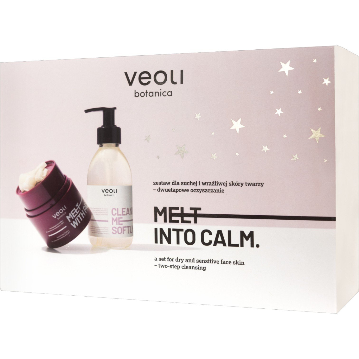Veoli Botanica zestaw Melt Into Calm: Melt With Passion 40g + Cleaning Me Soflty 190ml
