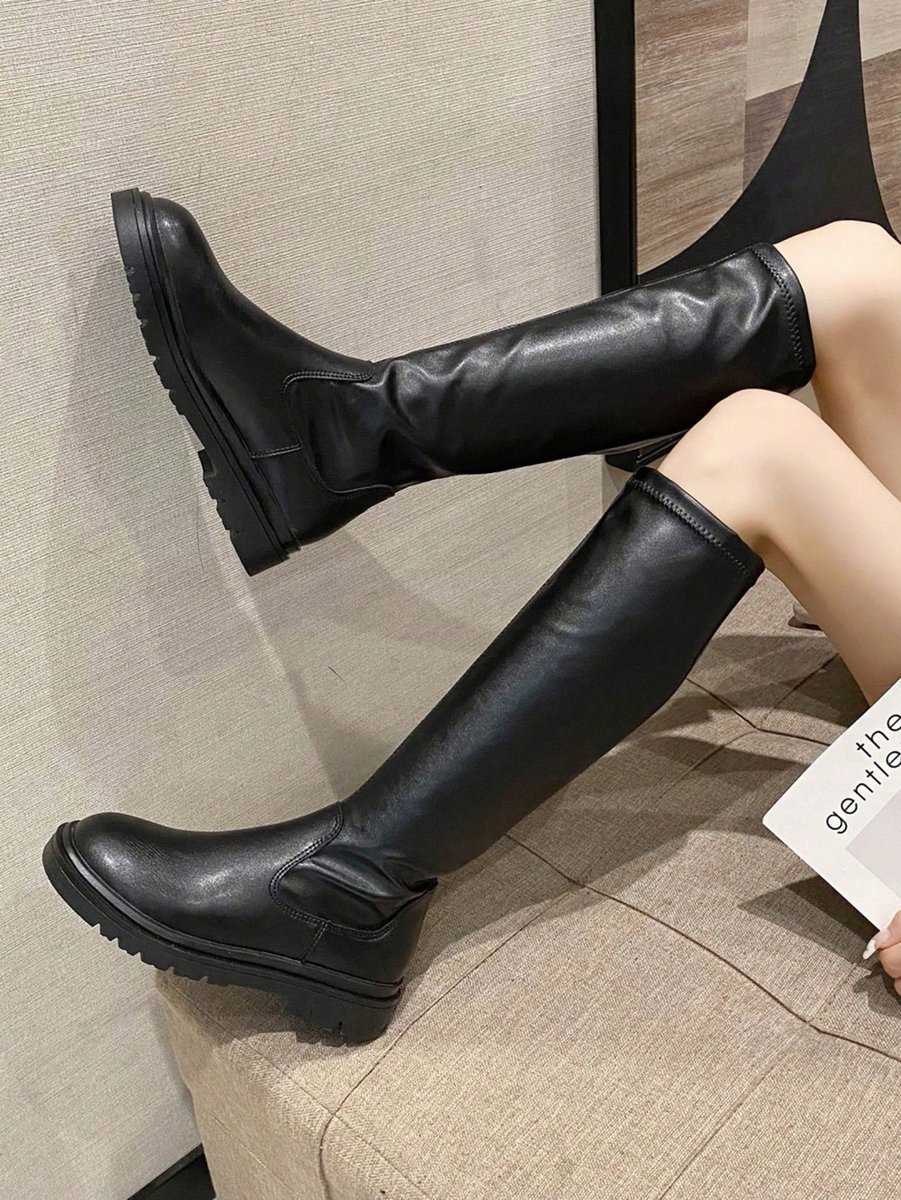 SHEIN CZARNE KLASYCZNE KOZAKI DAMSKIE 38 11LA