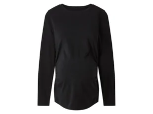 esmara® Koszulka ciążowa z biobawełną z długim rękawem (Czarny, XS (32/34)) - Bluzki ciążowe - miniaturka - grafika 1