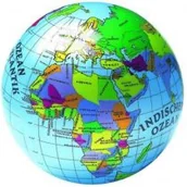 Piłki dla dzieci - John Piłka dla dzieci 23 cm globus - miniaturka - grafika 1