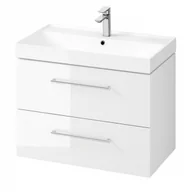 Szafki łazienkowe - CERSANIT S801-438 SET B660 LARGA 80 BIAłY (SZ+UM) WIRT FSC MIX 70% SGSCH-COC-007574 - miniaturka - grafika 1