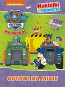 Kolorowanki, wyklejanki - Media Service Zawada Psi Patrol. Naklejki na numerki Gotowi na misje - praca zbiorowa - miniaturka - grafika 1