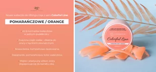 Wałeczki Colorful Line Pomarańczowe - Sztuczne rzęsy i akcesoria - miniaturka - grafika 2