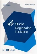 Czasopisma - Studia Regionalne i Lokalne 4/2023 (94) - miniaturka - grafika 1