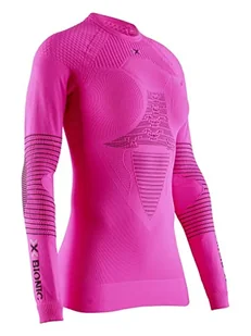 X-Bionic Damska koszulka Energizer 4.0 z długim rękawem sportowa koszulka bieganie jogging trening fitness siłownia kompresja bazowa top, różowy, XL - Koszulki i topy damskie - miniaturka - grafika 1