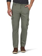 Spodenki męskie - Wrangler Authentics męskie spodnie cargo regular tapered, oliwkowy, 31W / 32L - miniaturka - grafika 1