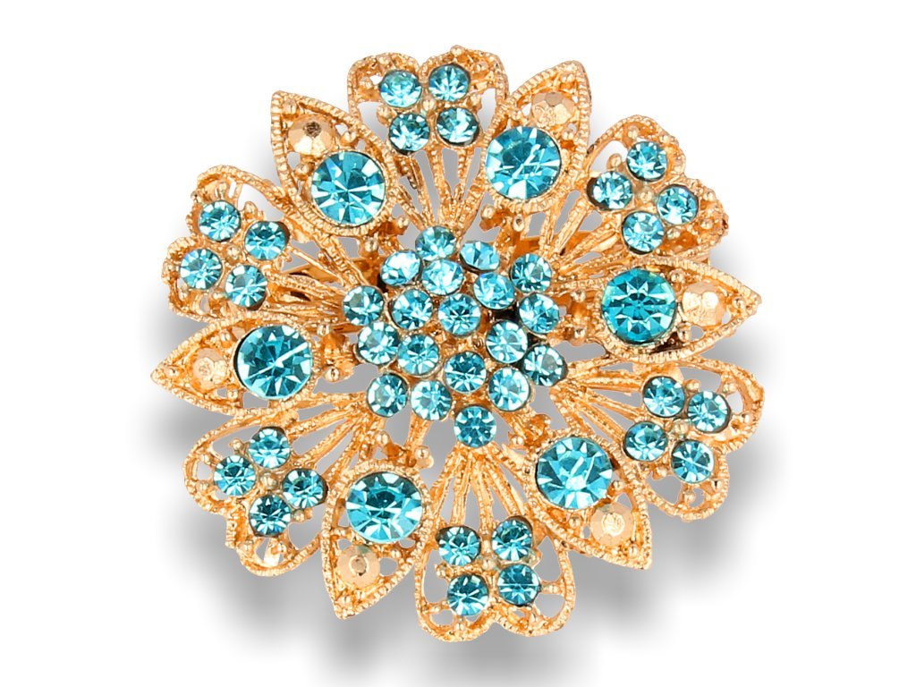 Broszka Damska Okrągły Kwiatek