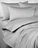 Pościel - Pościel Satynowa, Maro Home, San Antonio, Jasnoszara z białą lamówką, 200x220 cm - miniaturka - grafika 1