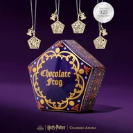 Świece - Harry Potter świeczka z biżuterią Naszyjnik Srebro Czekoladowa Żaba Chocolate Frog - miniaturka - grafika 1