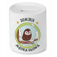 Skarbonki - Skarbonka 330 ml Dla Dominika Syna Dziecka Prezent z Nadrukiem ze Zdjęciem - miniaturka - grafika 1