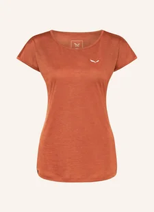 Salewa T-Shirt Puez Melange Dry'ton rot - SALEWA - Koszulki i topy damskie - miniaturka - grafika 1