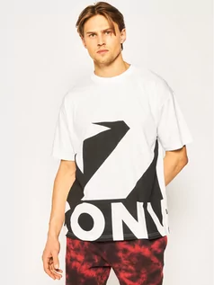 Koszulki męskie - Converse T-Shirt Star Chevron Icon remix 10018381-A01 Biały Regular Fit - grafika 1