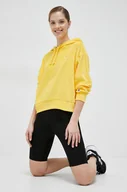 Bluzy damskie - Champion bluza damska kolor żółty z kapturem gładka - miniaturka - grafika 1