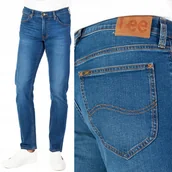 Spodnie męskie - Lee DAREN ZIP FLY Mid Hunt proste ciemne męskie spodnie jeansowe W30 L34 - miniaturka - grafika 1