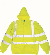 Bluzy męskie - YOKO Męska bluza z kapturem HVK07 Żółty Hi-Vis Żółty XL - miniaturka - grafika 1