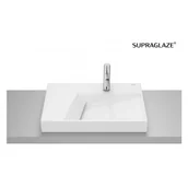 Umywalki - ROCA A327276S0B HORIZON Umywalka nablatowa GEOMETRIC 60x42 cm z otworem na bateri? biały połysk Supraglaze? - miniaturka - grafika 1