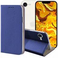 Etui i futerały do telefonów - ETUI Z KLAPKĄ DO APPLE IPHONE 16E GRANATOWE ZAMYKANE MAGNETYCZNE OCHRONNE - miniaturka - grafika 1