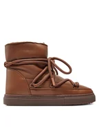 Śniegowce damskie - Inuikii Śniegowce Full Leather 75202-087 Brązowy - miniaturka - grafika 1